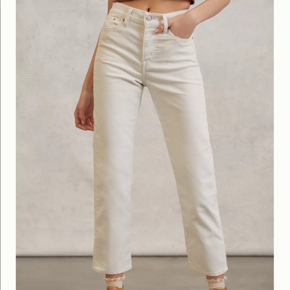 Levi’s wedgie straight high rise jean - tofu white